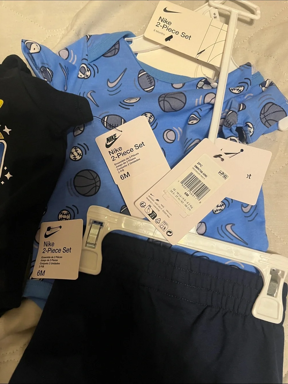 Bundle of 2 NWT 6 month boy Nike outfits